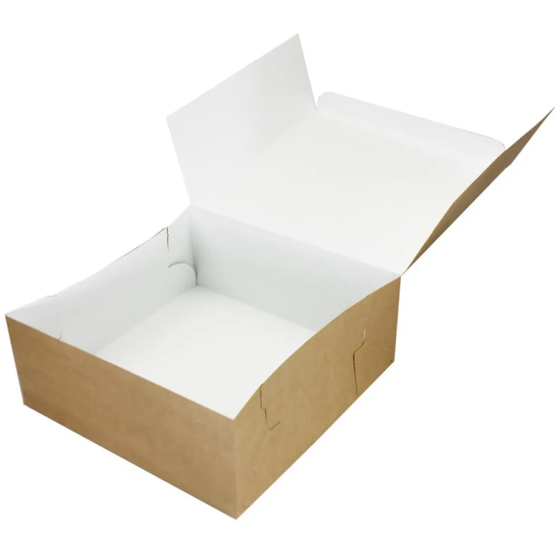 BrandNewCake Taartdoos 25x25x10cm. Kraft 3st* Taartdozen