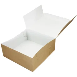 BrandNewCake Taartdoos 25x25x10cm. Kraft 50st* Taartdozen