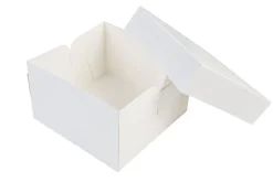 BrandNewCake Taartdoos 25x25x15cm. Wit 50st* Taartdozen