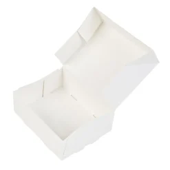 BrandNewCake Taartdoos 12x9,5x4,5cm. Wit 50st* Taartdozen