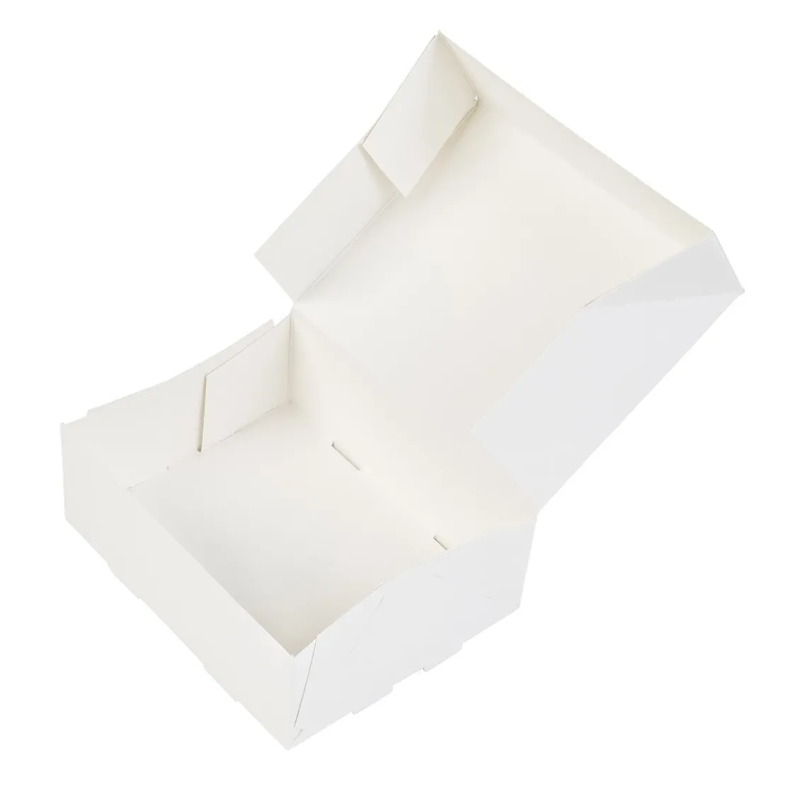 BrandNewCake Taartdoos 12x9,5x4,5cm. Wit 50st* Taartdozen