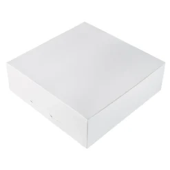 BrandNewCake Taartdoos 25x25x8cm. Wit 50st* Taartdozen