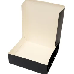 BrandNewCake Taartdoos 25x25x8cm. Zwart 50st* Taartdozen