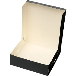 BrandNewCake Taartdoos 15x15x5cm. Zwart 3st* Taartdozen