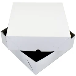 Overig Taartdoos Zwanenhals 30x30x9cm. Wit 50st* Taartdozen