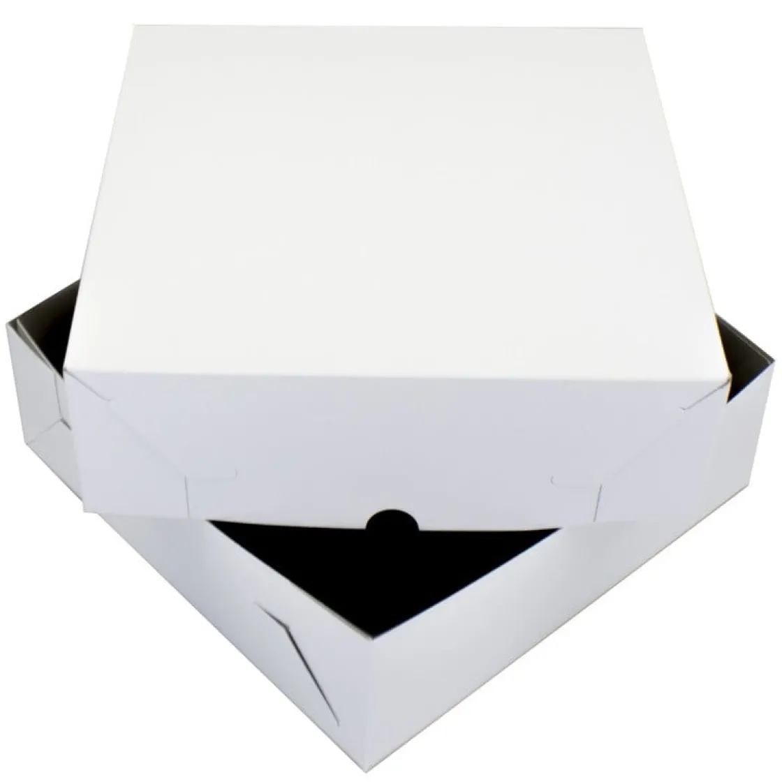 Overig Taartdoos Zwanenhals 30x30x9cm. Wit 50st* Taartdozen