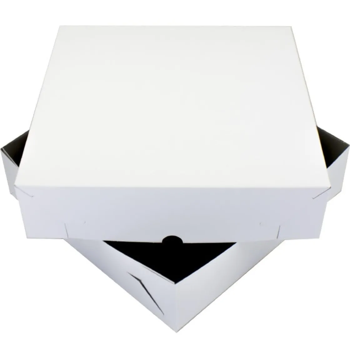 Overig Taartdoos Zwanenhals 36x36x9cm. Wit 10st* Taartdozen