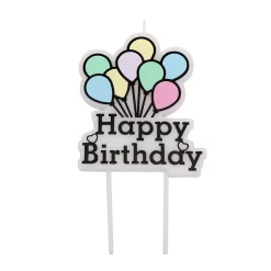 Overig Taartkaarsje Happy Birthday Ballonnen*** Kaarsjes En Vuurwerk