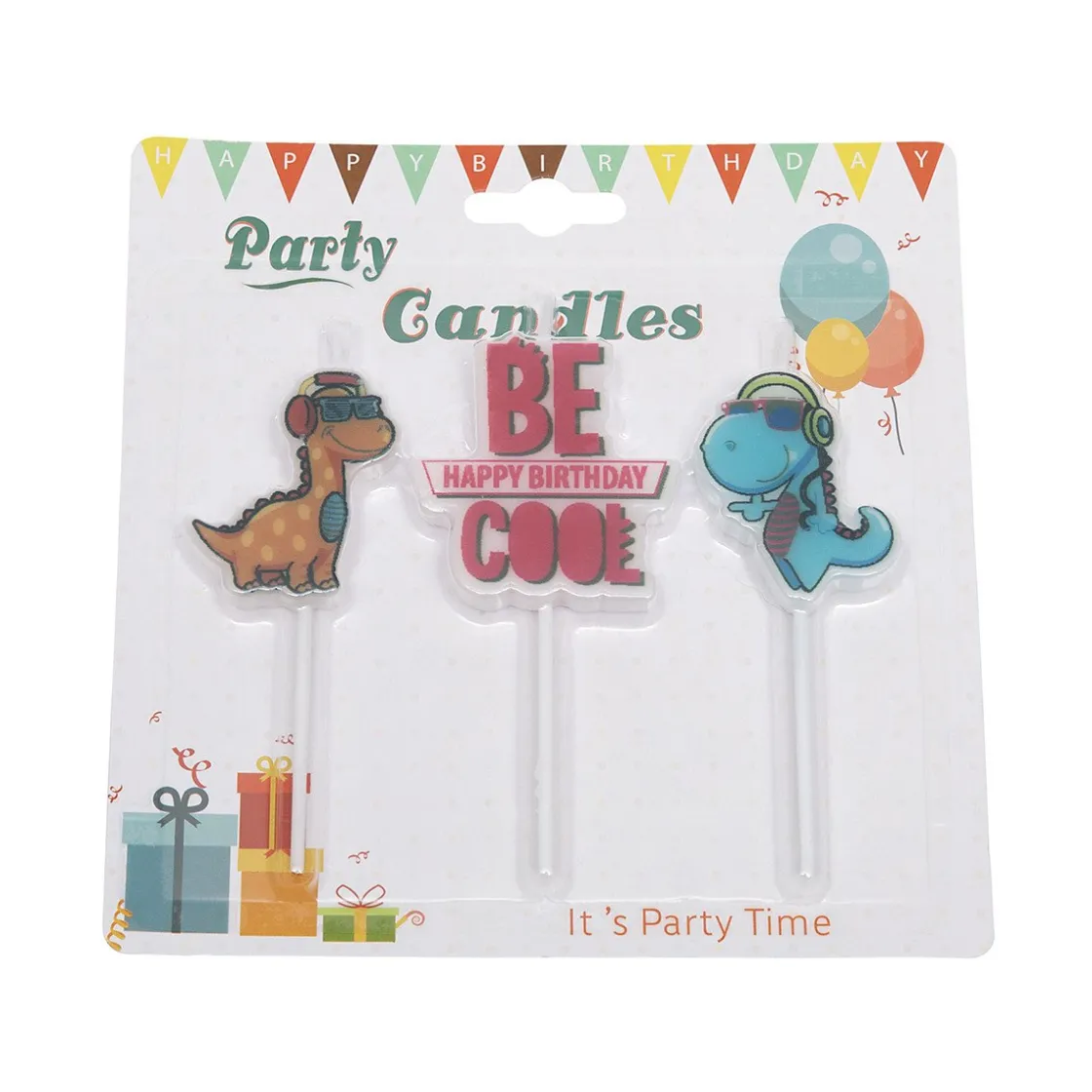 Overig Taartkaarsje Happy Birthday Dino's*** Kaarsjes En Vuurwerk