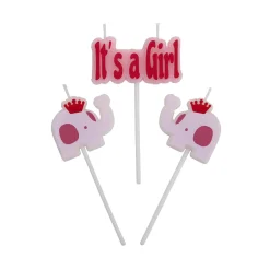 Overig Taartkaarsjes Geboorte It's a Girl*** Kaarsjes En Vuurwerk