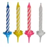 Overig Taartkaarsjes met houder 324st. Gekleurd* Kaarsjes En Vuurwerk