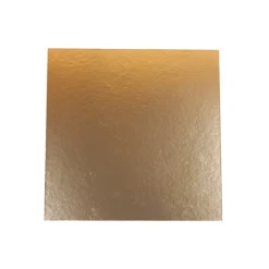 Overig Taartkarton Vierkant Goud/Zwart 20x20cm per stuk* Taartkartons En Randen