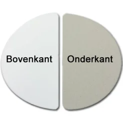 Overig Taartkarton Wit Gehalveerd 26cm per stuk* Taartkartons En Randen