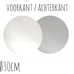BrandNewCake Taartonderzetter Wit / Zilver Ø30cm 100st.* Taartkartons En Randen