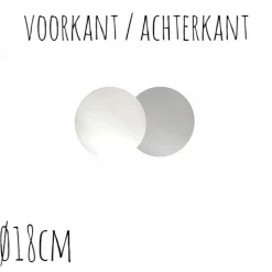 BrandNewCake Taartonderzetter Wit / Zilver Ø18cm 10st.* Taartkartons En Randen