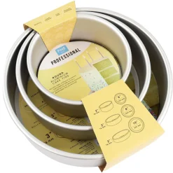 PME Taartpan Rond 7,5cm(h) Set/3* Ronde Bakvormen