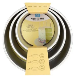 PME Taartpan Rond 10cm(h) Set/3* Ronde Bakvormen
