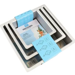 PME Taartpan Vierkant 7,5cm(h) Set/3* Vierkante Bakvormen