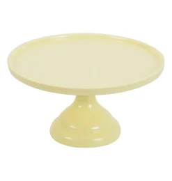 Overig Taartplateau Geel Melamine Ø23,5x12cm* Taartplateaus