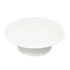 Overig Taartplateau Melamine Draaibaar Wit Ø32x10cm* Taartplateaus