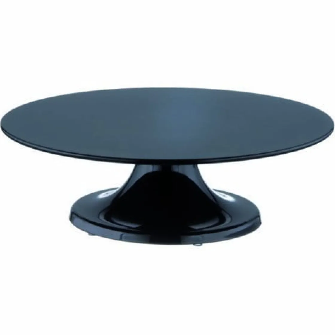 Overig Taartplateau Melamine Draaibaar Zwart Ø32x10cm* Taartplateaus