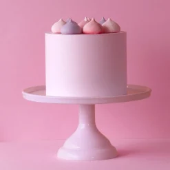 Overig Taartplateau Roze Melamine Ø23,5x12cm* Taartplateaus