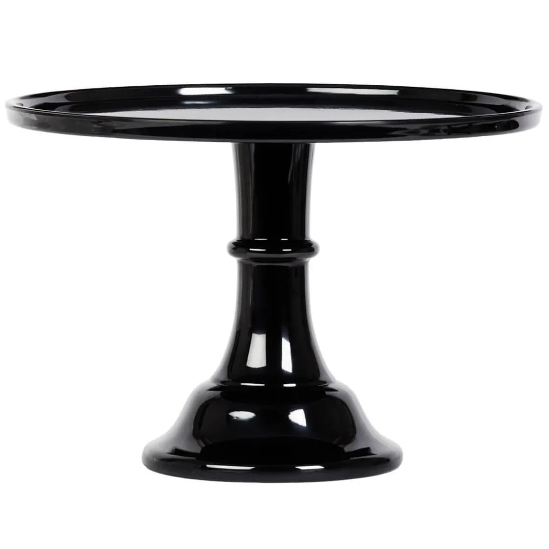 Overig Taartplateau Zwart Melamine Ø30x20cm* Taartplateaus