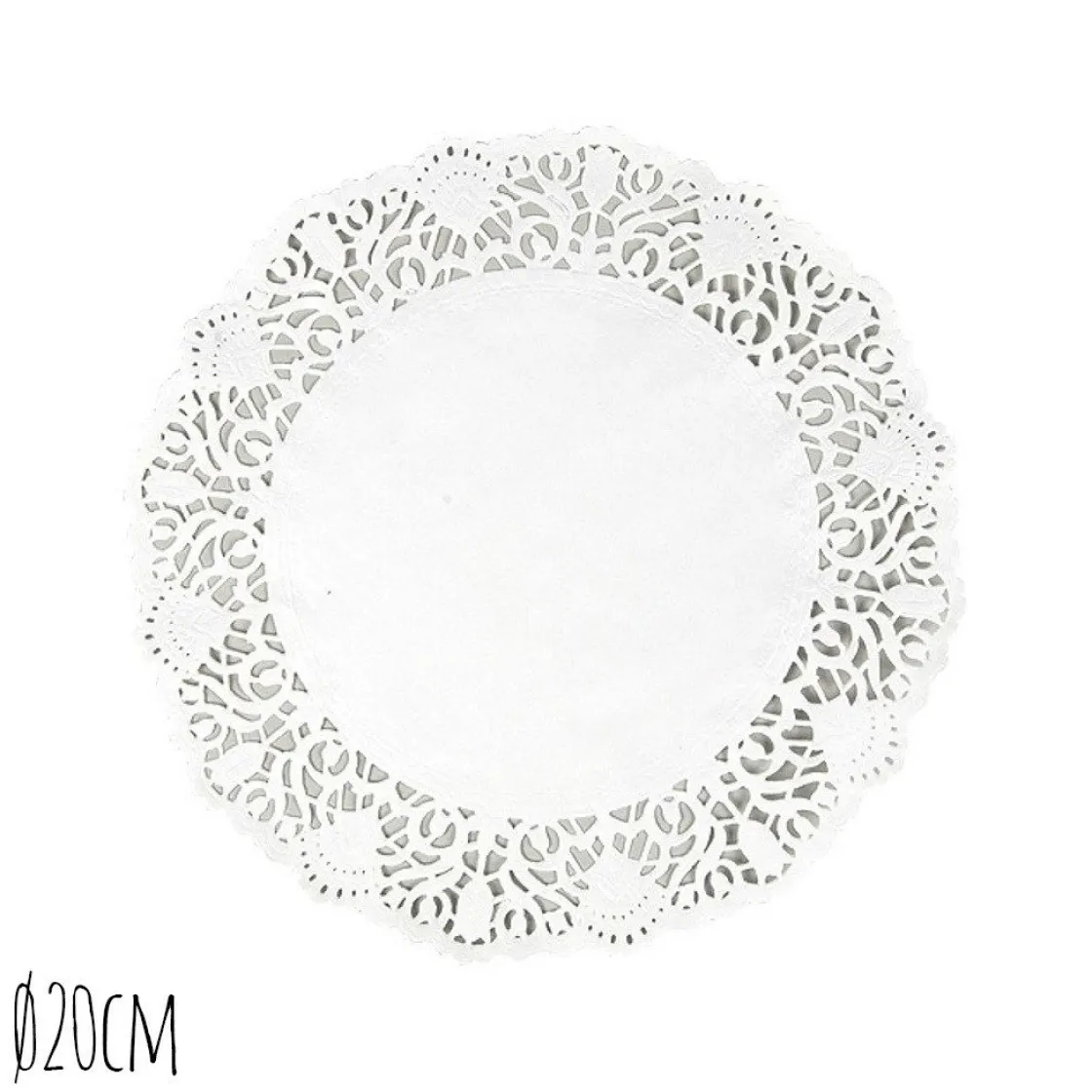 Overig Taartrand Ø20cm Wit 250 stuks* Taartkartons En Randen