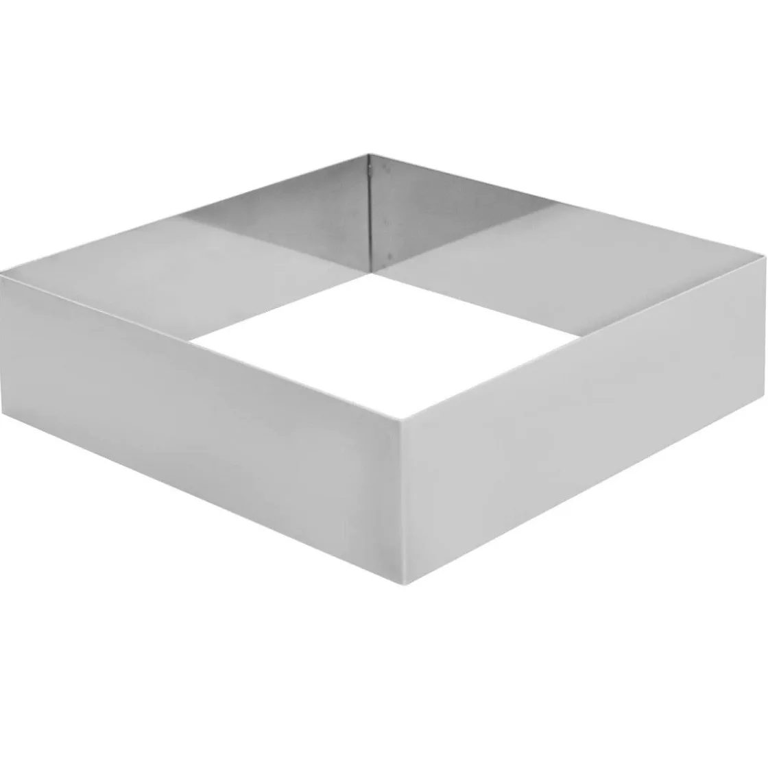 Overig Taartring RVS Vierkant 24x24x5cm* Dessertringen|Vierkante Bakvormen