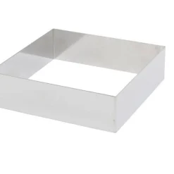 Overig Taartring RVS Vierkant 20x20x5cm* Dessertringen|Vierkante Bakvormen