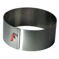 Overig Taartring Verstelbaar met Klem Ø18-30cm x 10cm* Ronde Bakvormen