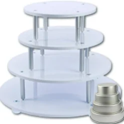 Overig Taartstandaard Stapel Rond 4 etages* Complete Standaarden