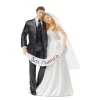 Overig Taarttopper Bruidspaar Just Married Polystone 13,5cm* Bruidsparen
