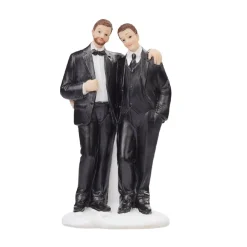 Overig Taarttopper Bruidspaar Mannen Polystone 11,5cm* Bruidsparen