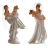 Taarttopper Bruidspaar Vrouwen Polystone 9,5cm* Bruidsparen