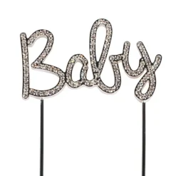 Taarttopper Diamant Baby 111mm* Geboortefiguren
