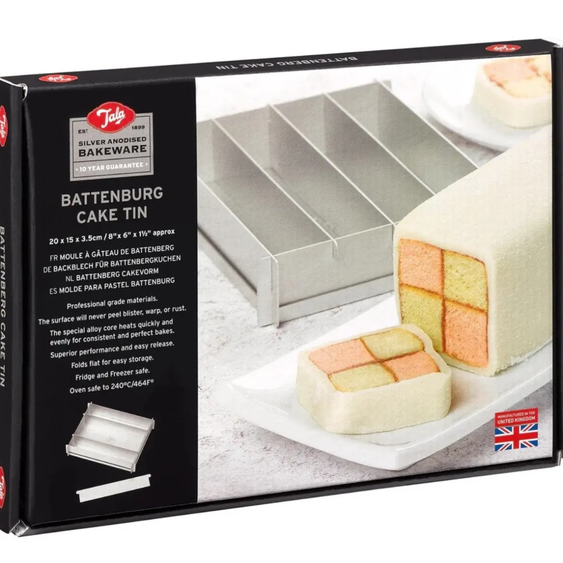 Tala Battenberg Bakvorm 20x15x3,5cm* Rechthoekige Bakvormen
