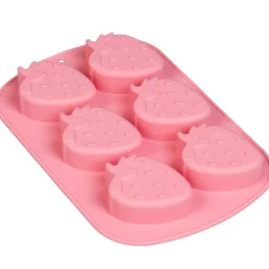 Tala Siliconen IJsblokjesvorm Aardbei (6)* Bakvormen Siliconen|Ijs En Dessert Vormen