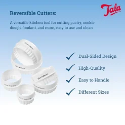 Tala Uitstekers Rond (Glad & Kartel) Kunststof Set/6* Stekerdozen