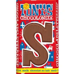 Overig Tony's Chocolonely Letterreep Melk - S - 180g* Snoepgoed|Chocolade Decoraties