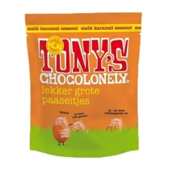 Overig Tony's Chocolonely Paaseitjes Melk Caramel Zeezout 178g* Eetbare Strooisels
