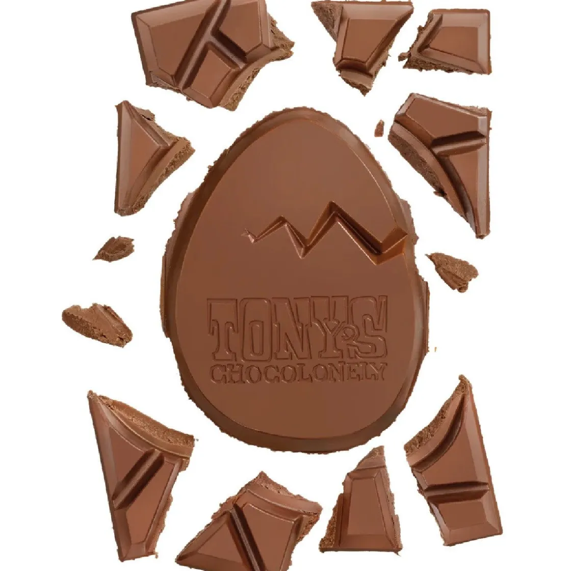 Overig Tony's Chocolonely Paasreep Melk / Karamel / Zeezout 180g* Snoepgoed|Chocolade Decoraties