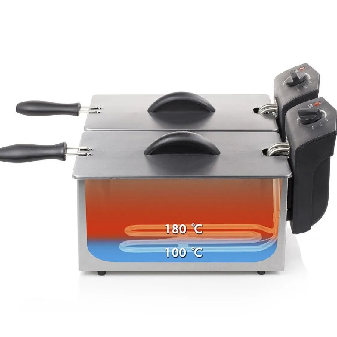 Tristar Dubbele Friteuse 2x3L* Bak- En Kookapparaten