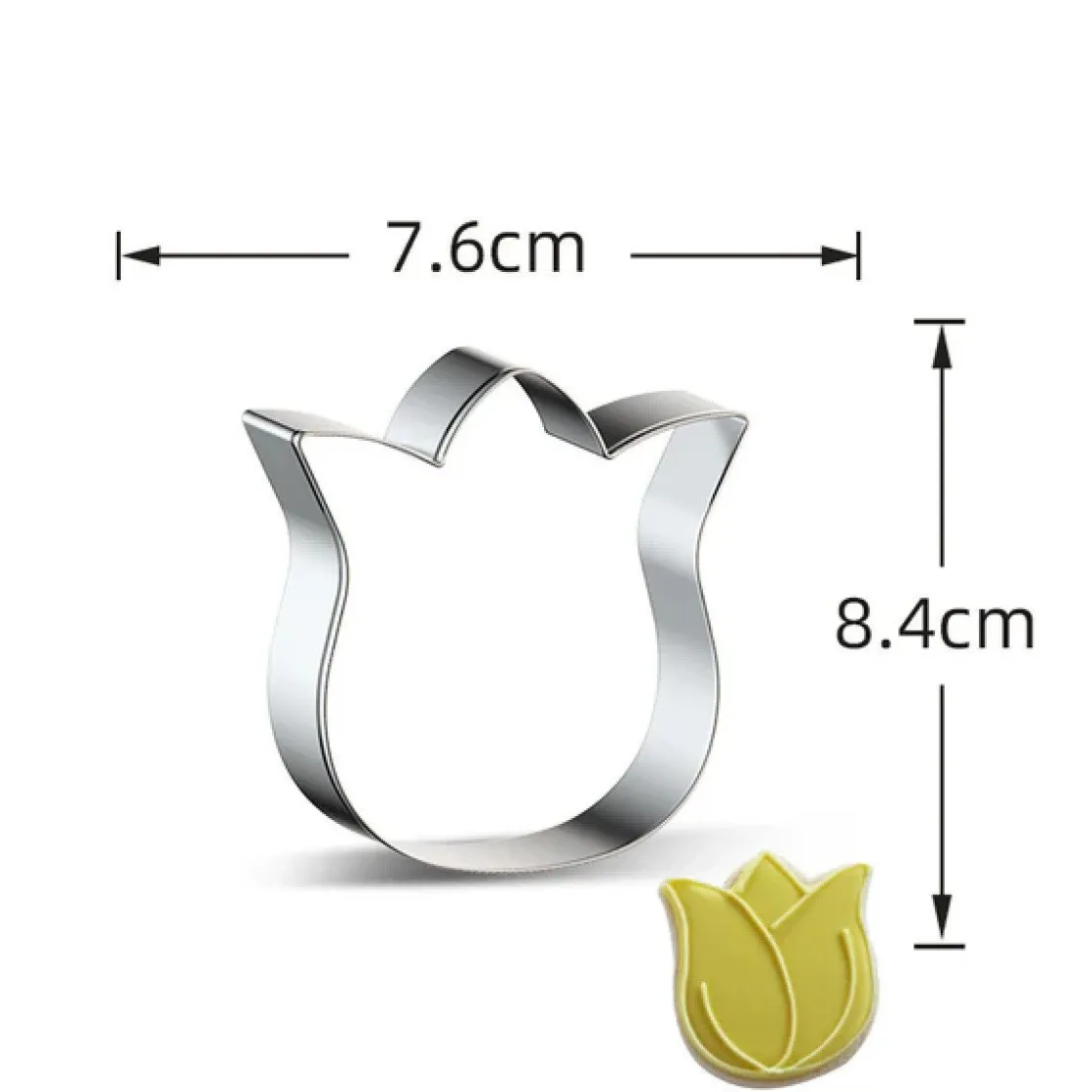 Happy Sprinkles Uitsteker RVS Tulp* Bloem En Blad Stekers