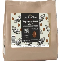 Valrhona Chocolade Druppels Melk Equatoriale (35%) 1kg* Chocolade|Chocolade Druppels