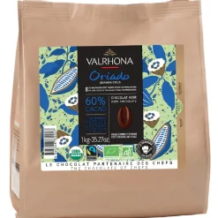 Valrhona Chocolade Druppels Puur Oriado (60%) 1kg* Chocolade|Chocolade Druppels