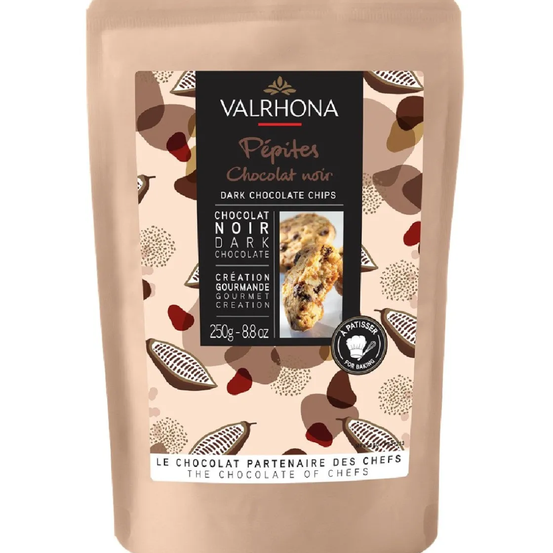 Valrhona Chocolate Chips Puur 250g* Chocolade|Chocolade Druppels
