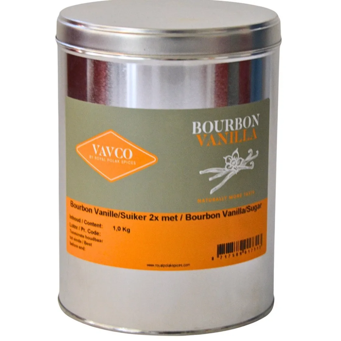 Vavco Vanillesuiker Bourbon (2x met) 1 kg* Suiker En Zout