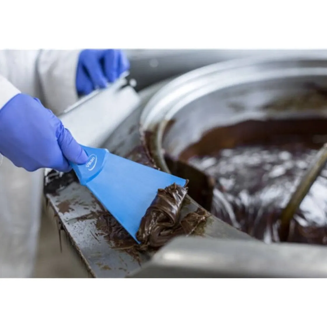 Vikan Handschraper Nylon Blauw 10cm* Vloertrekkers En Schrapers