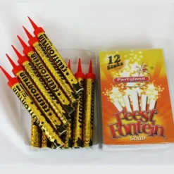 Overig Vuurwerk Feestfontein met Voetje Goud 45sec. 12st.* Ijsprikkers|Kaarsjes En Vuurwerk